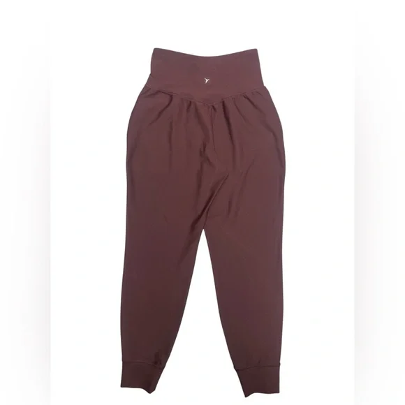 Old Navy Active Powersoft Leggings Joggers Size Small Maroon - Picture 3 of 13